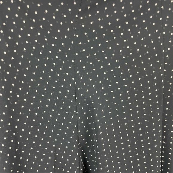 Chaps Polka Dot Flowy Drape Skirt Size 4 - Picture 3 of 4
